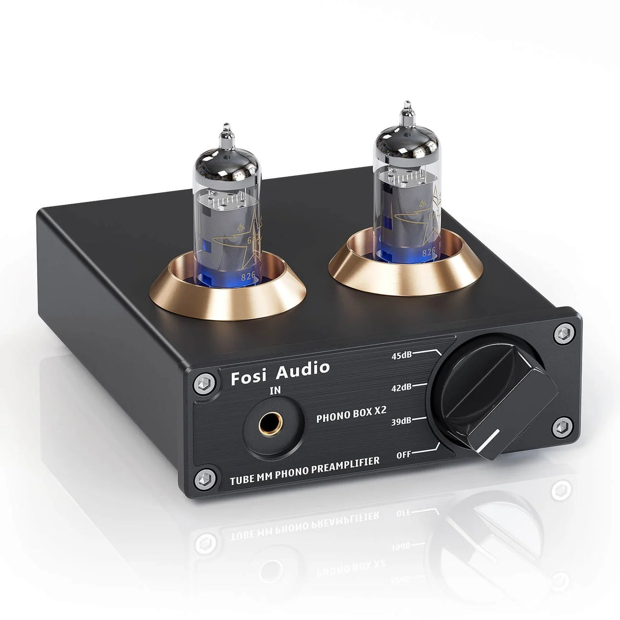 Fosi Audio Box X2 Phono Preamp for Turntable Preamplifier HiFi MM Phonograph Preamplifier for Record Player