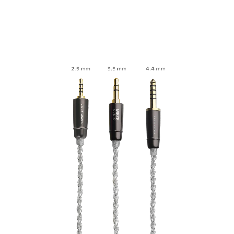 Meze MMCX to 2.5 mm balanced silver plated upgrade cable