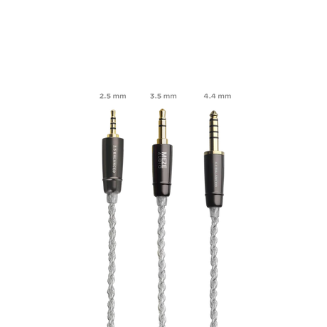 Meze MMCX to 2.5 mm balanced silver plated upgrade cable