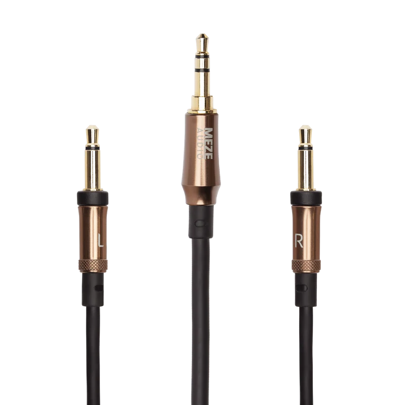 Meze mono 3.5 mm to 3.5 mm 1.5 m soft TPE cable with copper aluminium casings