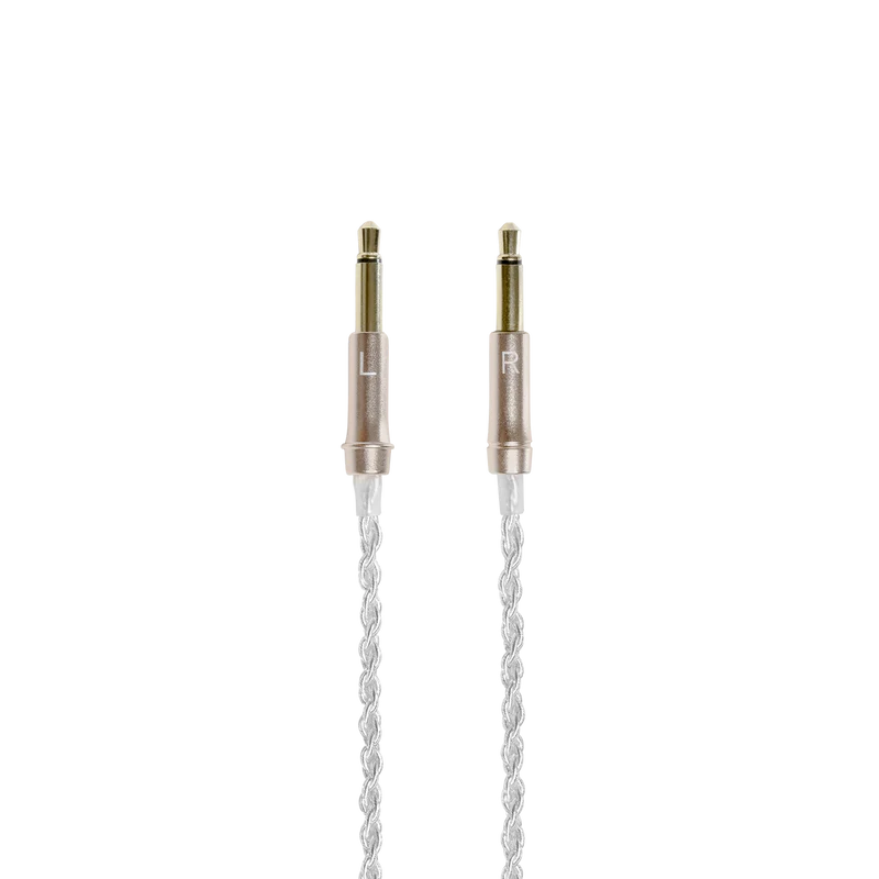 Meze mono 3.5 mm to 2.5 mm balanced silver plated upgrade cable