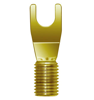 Wireworld Gold Plated Exchange 1-4” Spades (no sockets) - Suncoast Audio