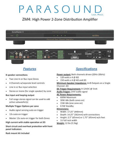 Parasound ZM4