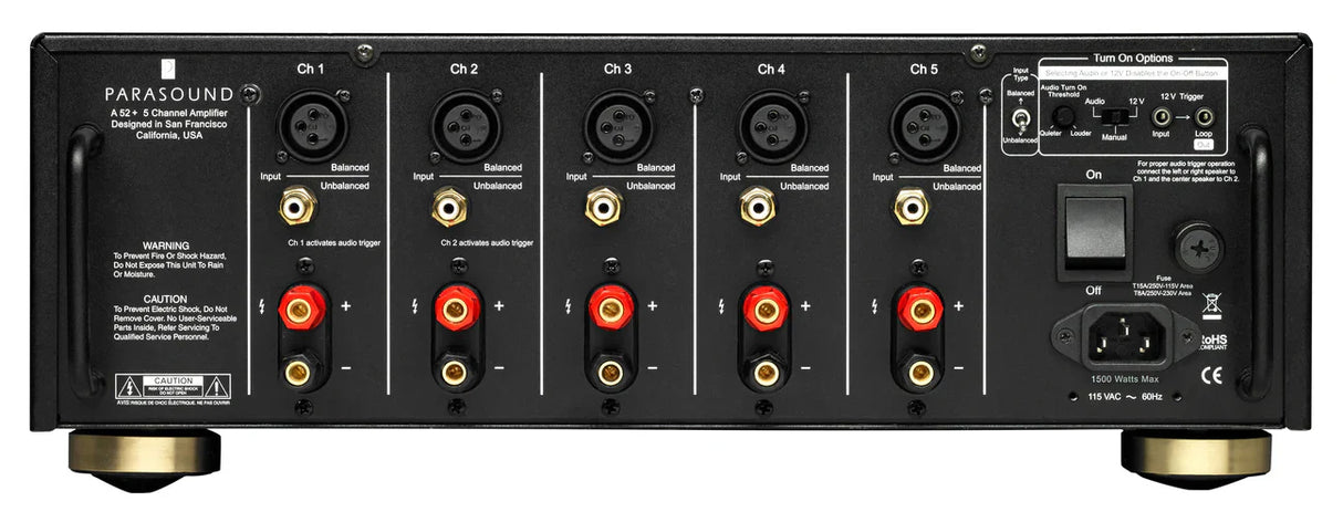 Parasound HALO A52+ Five Channel Power