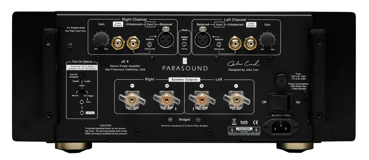 Parasound-JC5 Stereo Power Amp