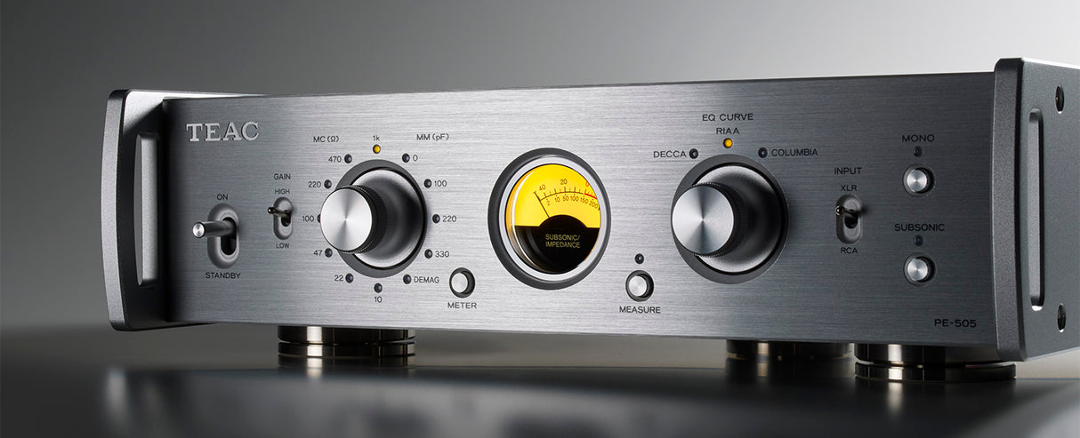 Teac PE-505B Fully Balanced Phono Preamp, XLR connectivity, MM/MC compatible