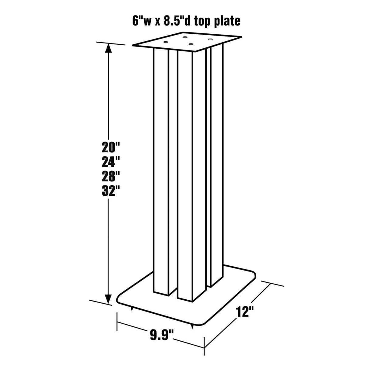 Pangea Audio DS400 Heavy Duty Speaker Stands