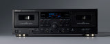 Teac W-1200B Dual-well Cassette Player/Recorder with Mic Input & Pitch Control